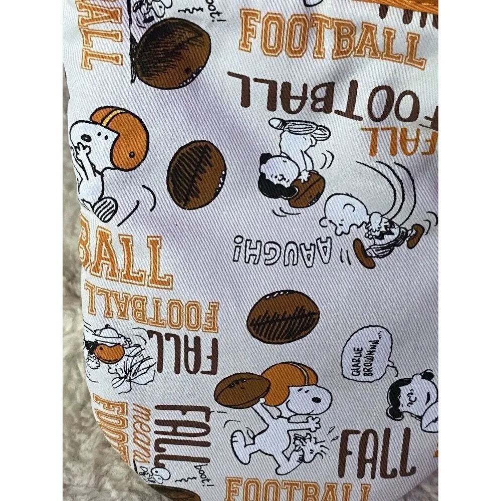 2 Pack Peanuts Snoopy Charlie Brown Football Autumn Silicone Oven Mini Mitts NEW